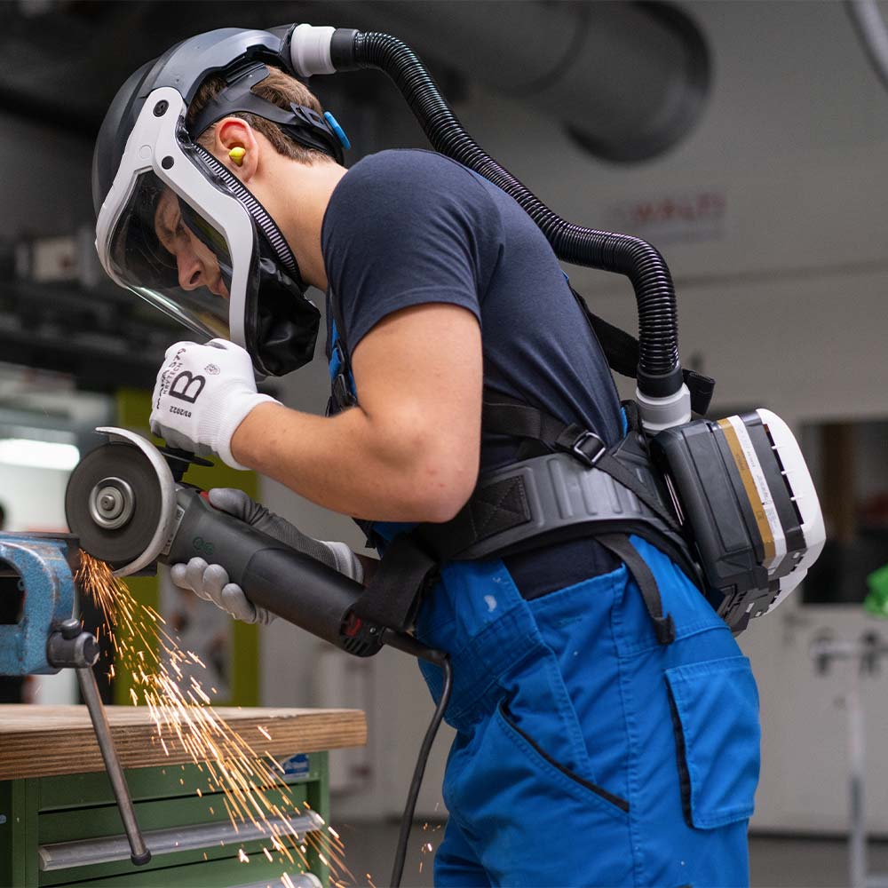X-plore 8000 Schutzvisier Anwendung 4